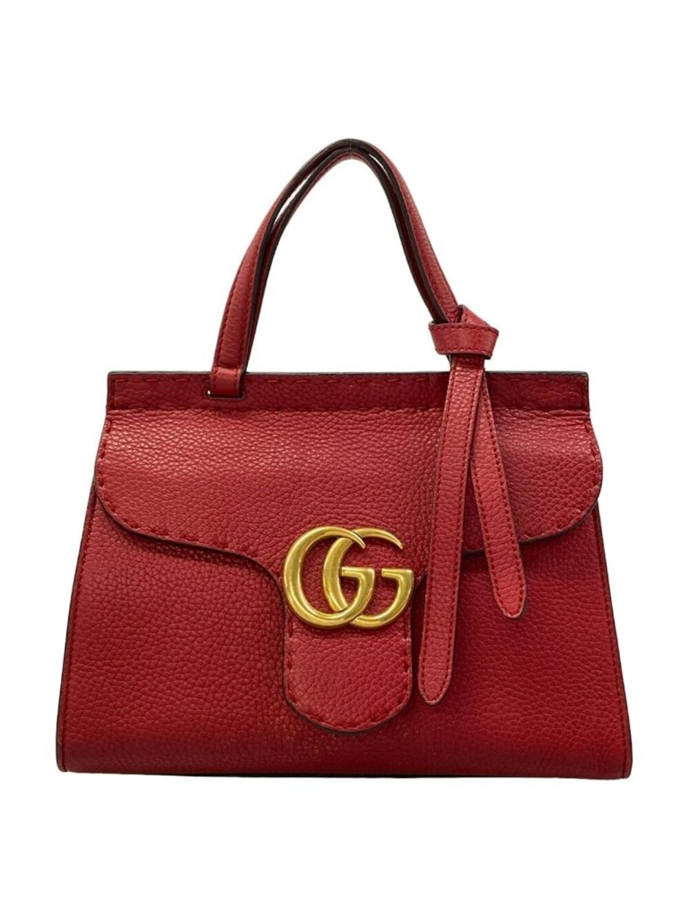 Gucci Handbag GG Marmont Red Leather
